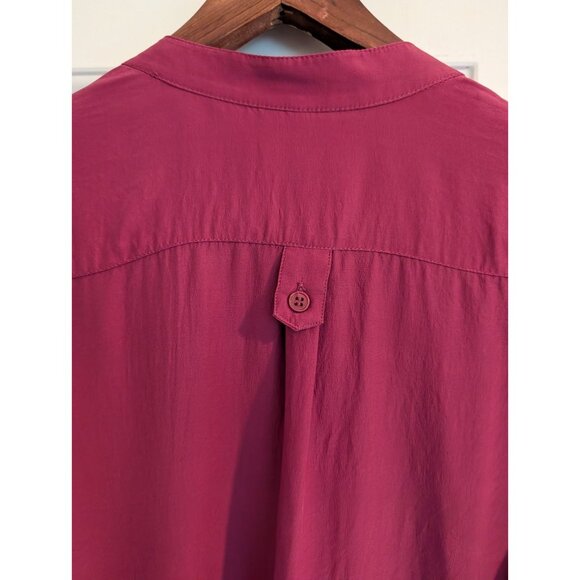 Bellatrix red purple 100% Silk Blouse size M - Picture 5 of 8